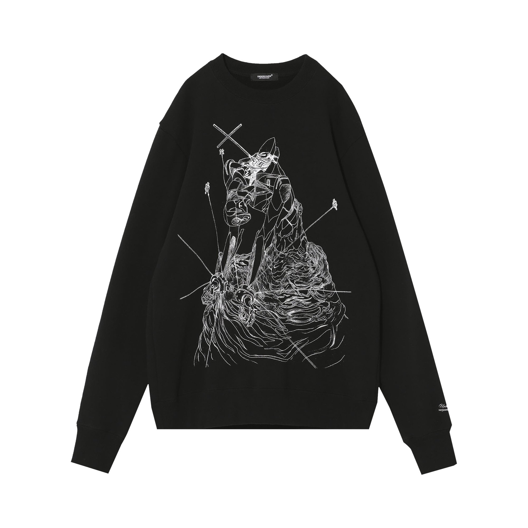 Buy Undercover Evangelion Printing Sweatshirt 'Black' - UC2A4884 3 