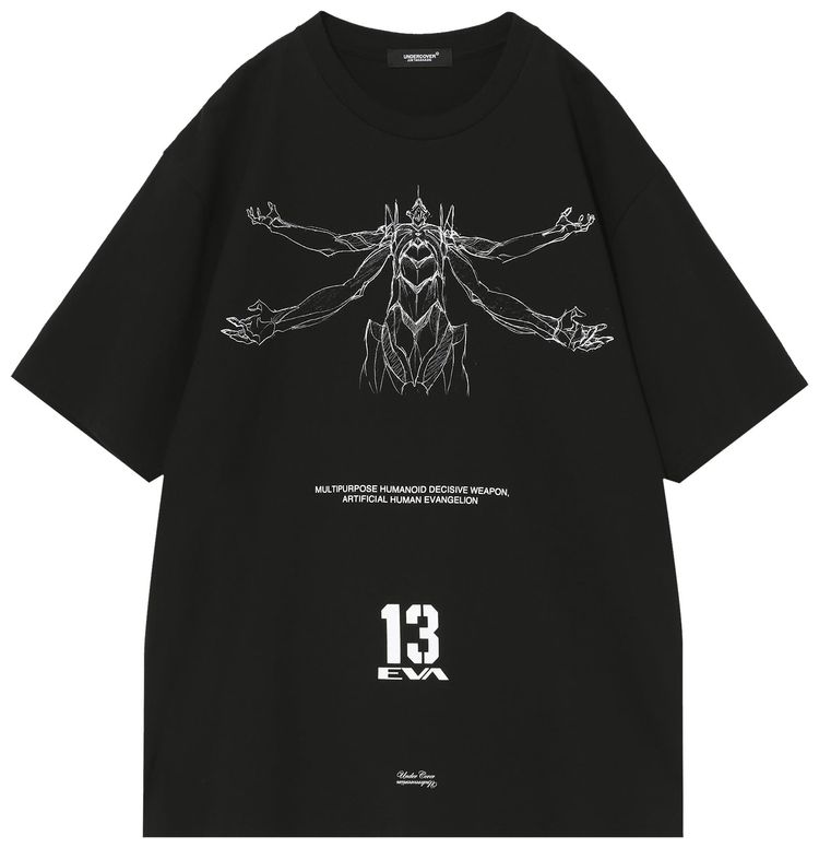Undercover Eva 13 Print T Shirt Black