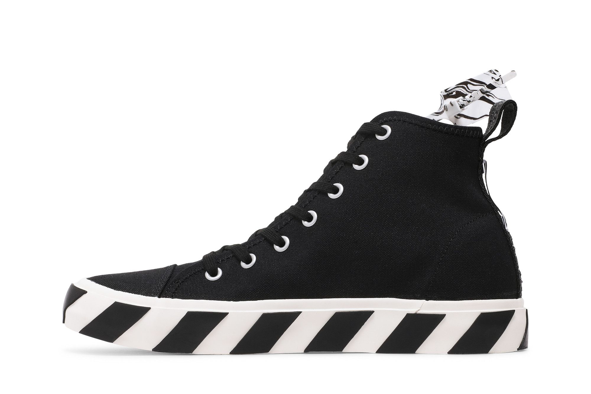 Buy Off-White Vulc Sneaker Mid 'Black White' - OMIA119F21FAB001 1001 | GOAT