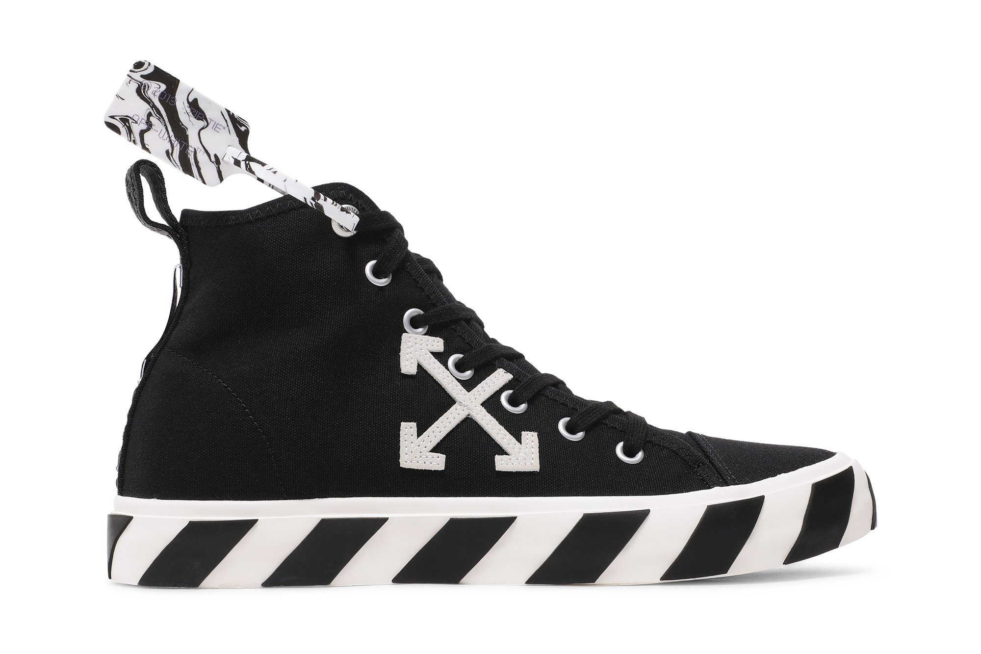 SS2019 OFF-WHITE BLACK HI TOP SNEAKERS | neumi.it