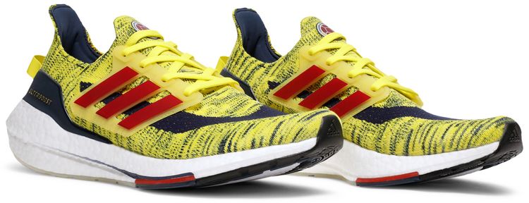 Adidas UltraBoost 21 Bright Yellow Navy