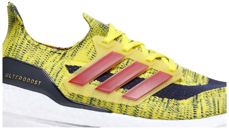 Adidas UltraBoost 21 Bright Yellow Navy