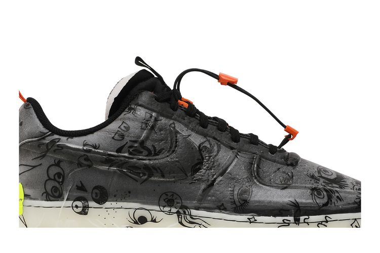 Nike Air Force One Experimental Halloween Black Starfish White DC8904-001 RARE Air Force 1 Experimental Halloween Black/Starfish/White  main image 4