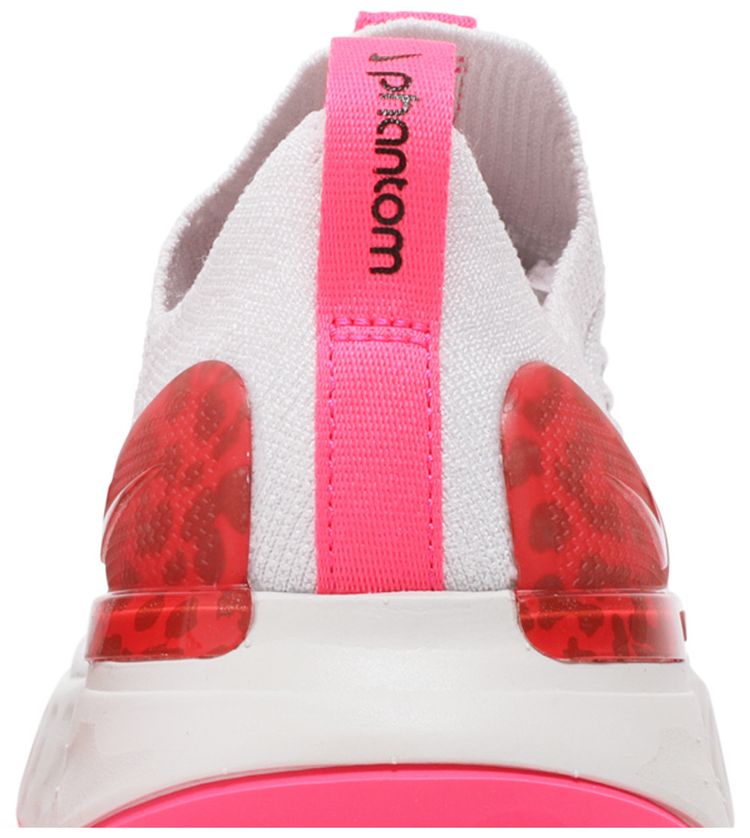 Nike Wmns React Phantom Run Flyknit 2 Platinum Tint Chile Red