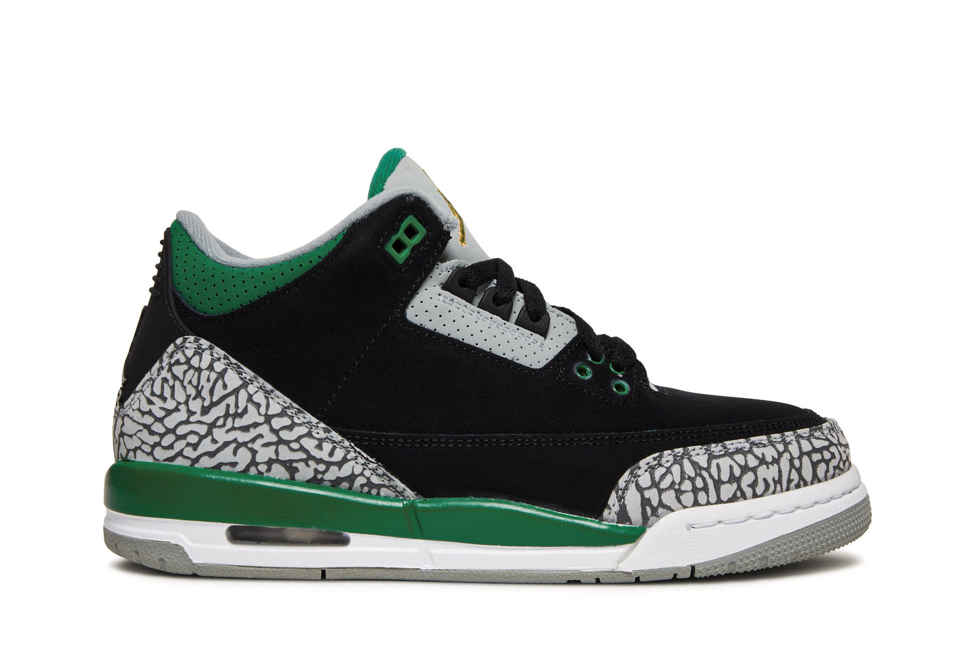 Size 4.0 Air Jordan 3 Retro GS Pine Green