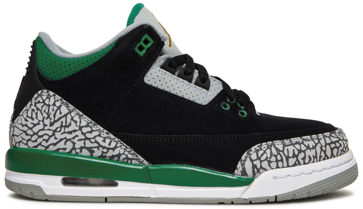 pine green retro 3s