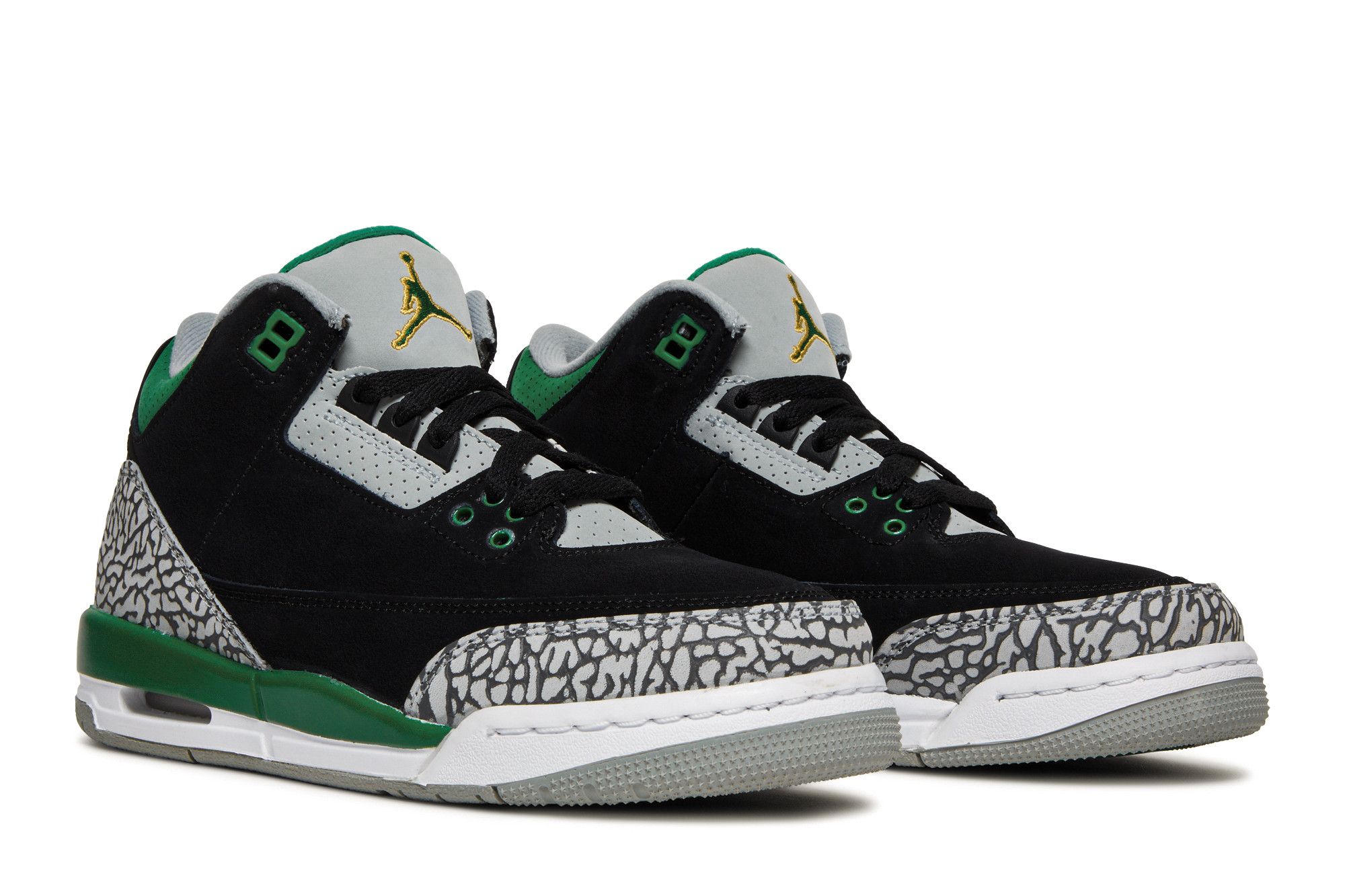 Size 5.0 Air Jordan 3 Retro GS Pine Green