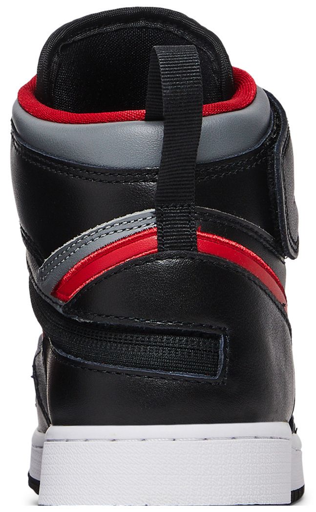 Air Jordan 1 High FlyEase GS Smoke Grey Gym Red