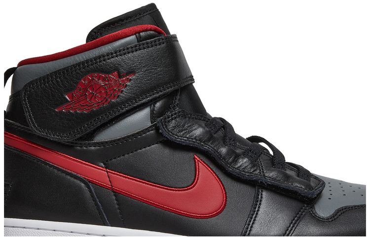 Air Jordan 1 High FlyEase Smoke Grey Gym Red