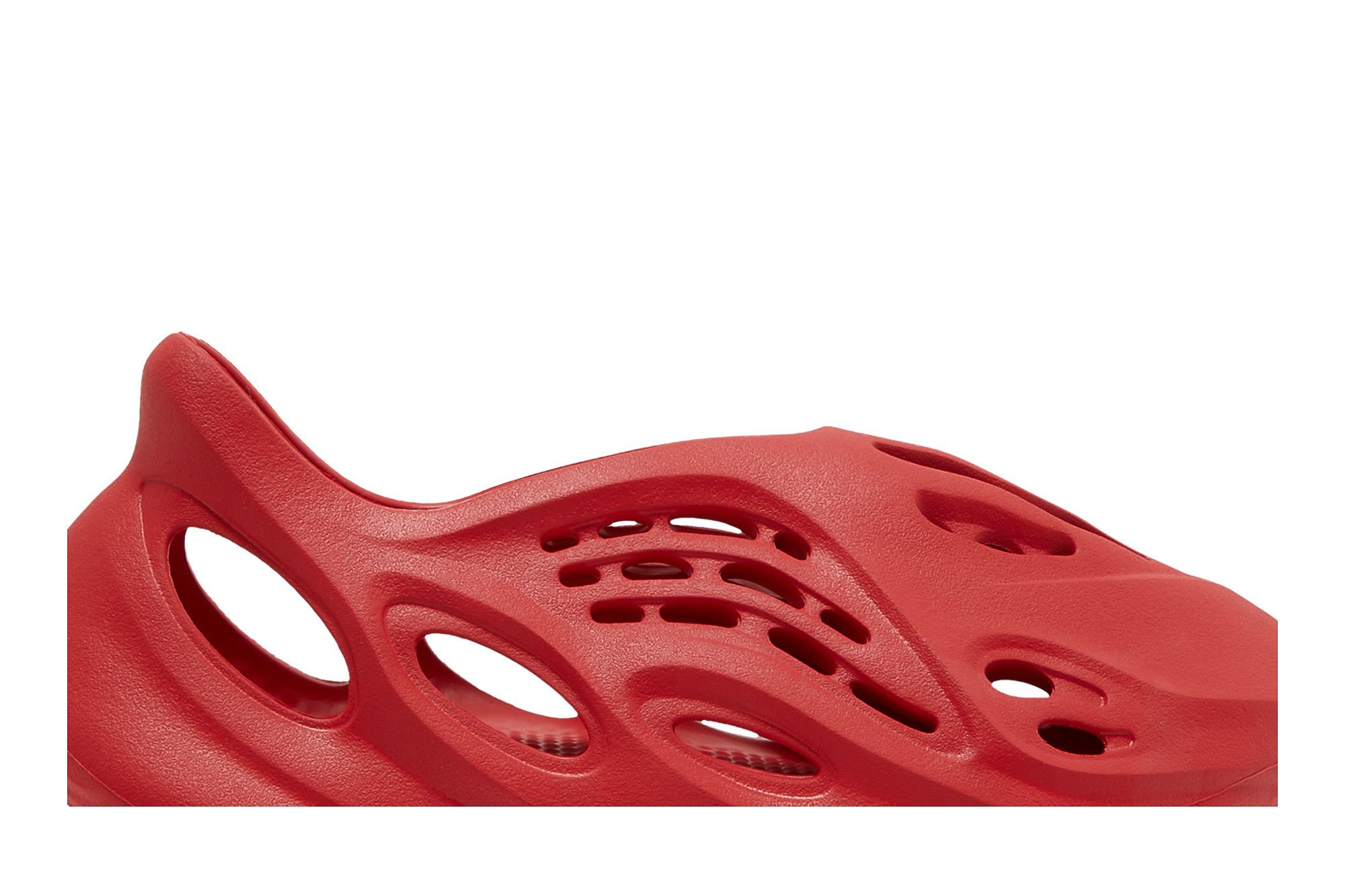 Red yeezy foams hot sale
