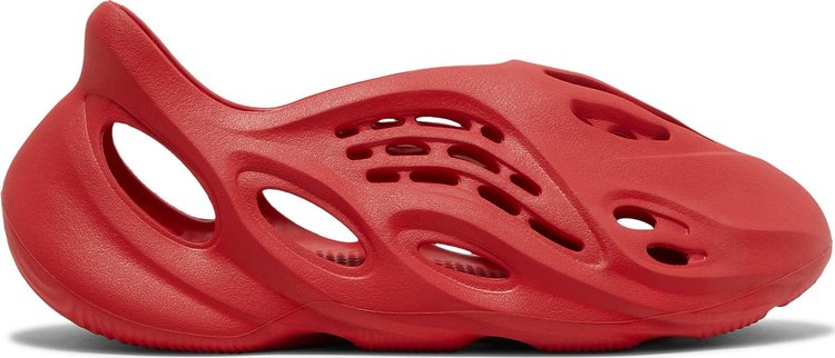 Yeezy Red Slides Supreme Logo on the Upper For Sale