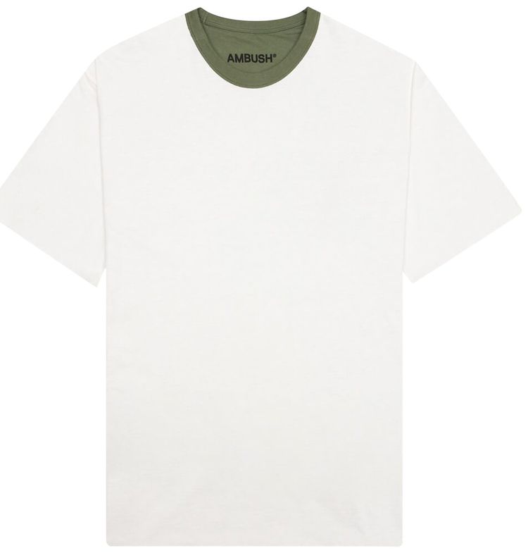Ambush Reversible T Shirt Olive Green