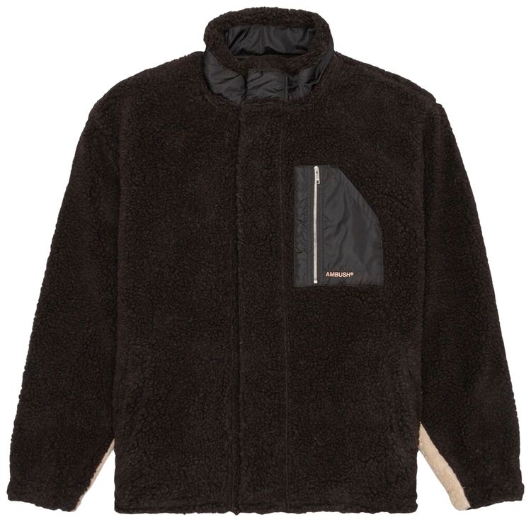 Ambush Fleece Zip Top BrownBeige