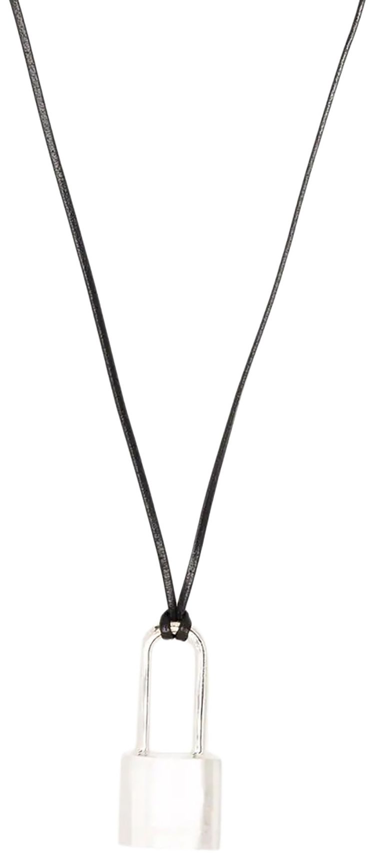 Ambush Small Padlock Necklace Silver