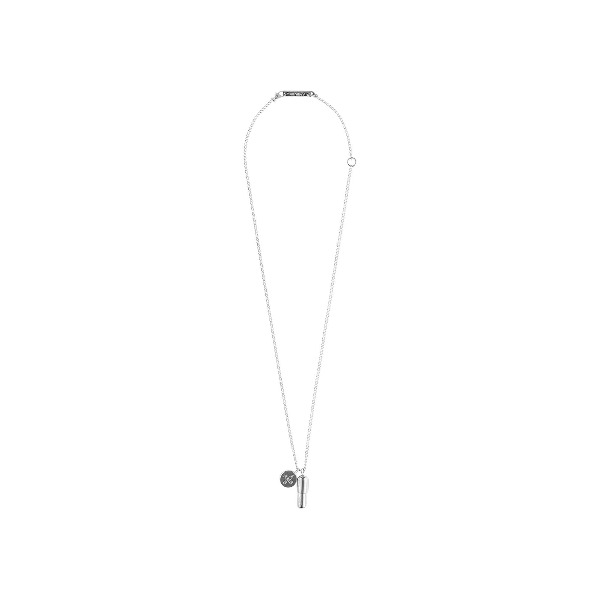 Buy Ambush Pill Charm Necklace 'Silver' - BMOB024F21MET0017200 | GOAT