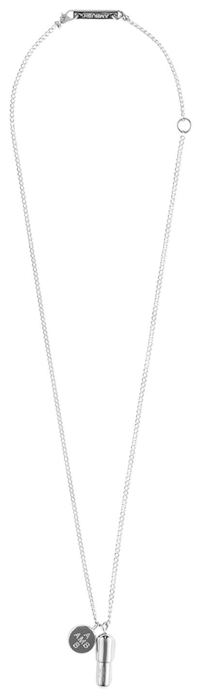 Ambush Pill Charm Necklace Silver
