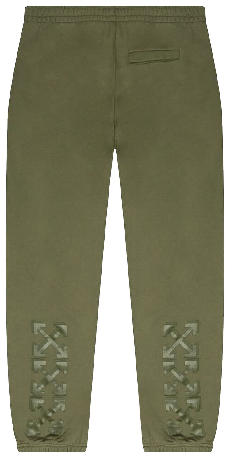 Off White Rubber Arrow Slim Sweatpant GreenGreen