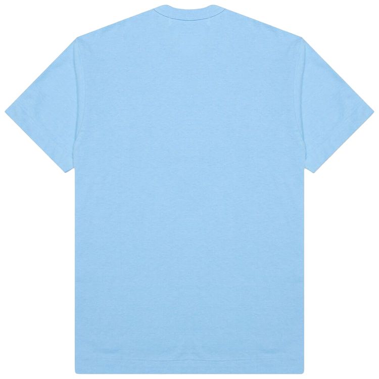 Comme des Garcons PLAY Pastelle Red Emblem T Shirt Blue