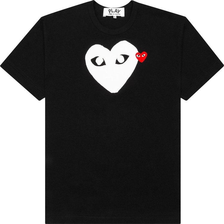 Comme des Garçons PLAY Emblem Heart T-Shirt 'Black'