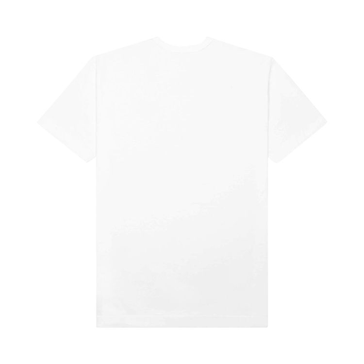 Comme des Garcons PLAY Red Emblem Long Heart T Shirt White