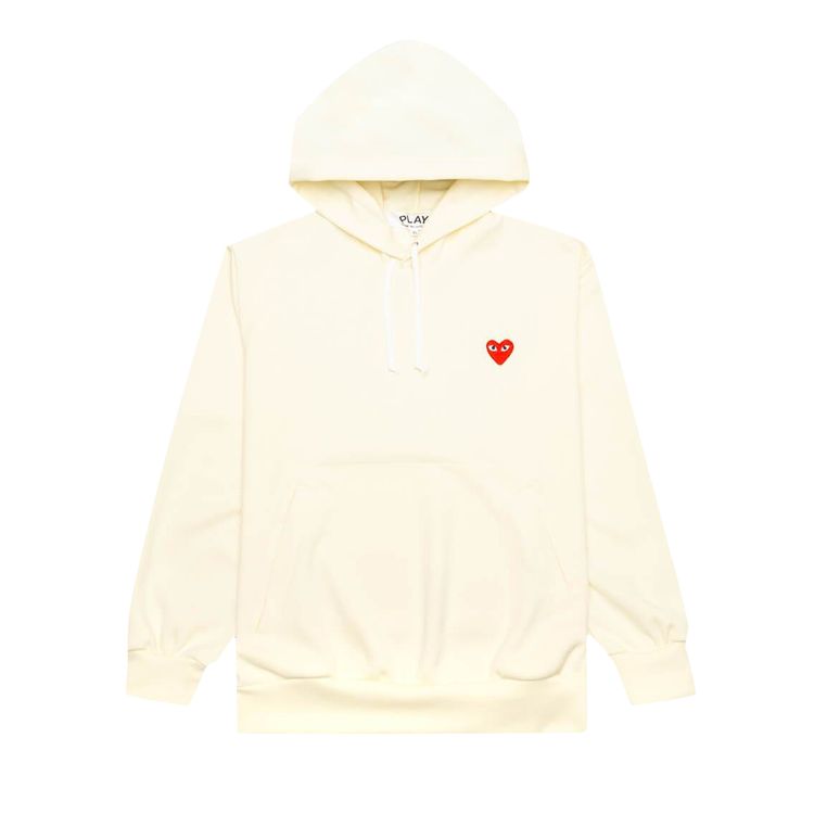 Comme des Garcons PLAY Zip Up Off White