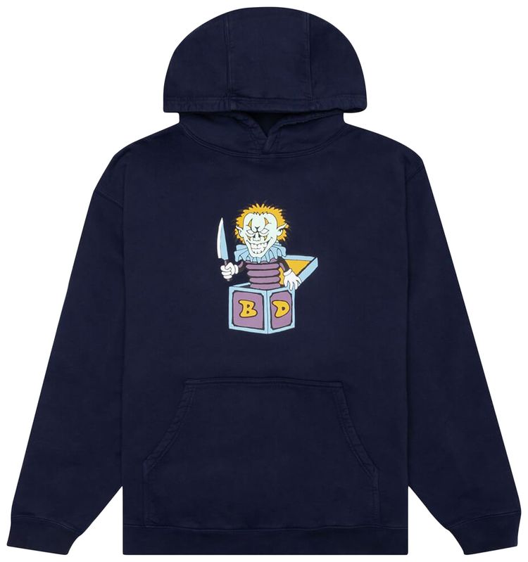 Brain Dead Clownin Hooded Sweatshirt Navy
