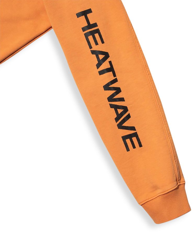 Brain Dead Heatwave Hooded Sweatshirt Orange