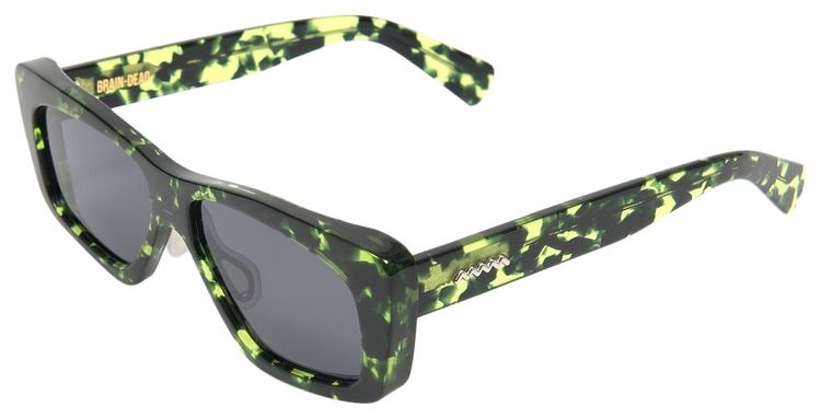 Brain Dead Kopelman Sunglasses BlackGreen Tortoise