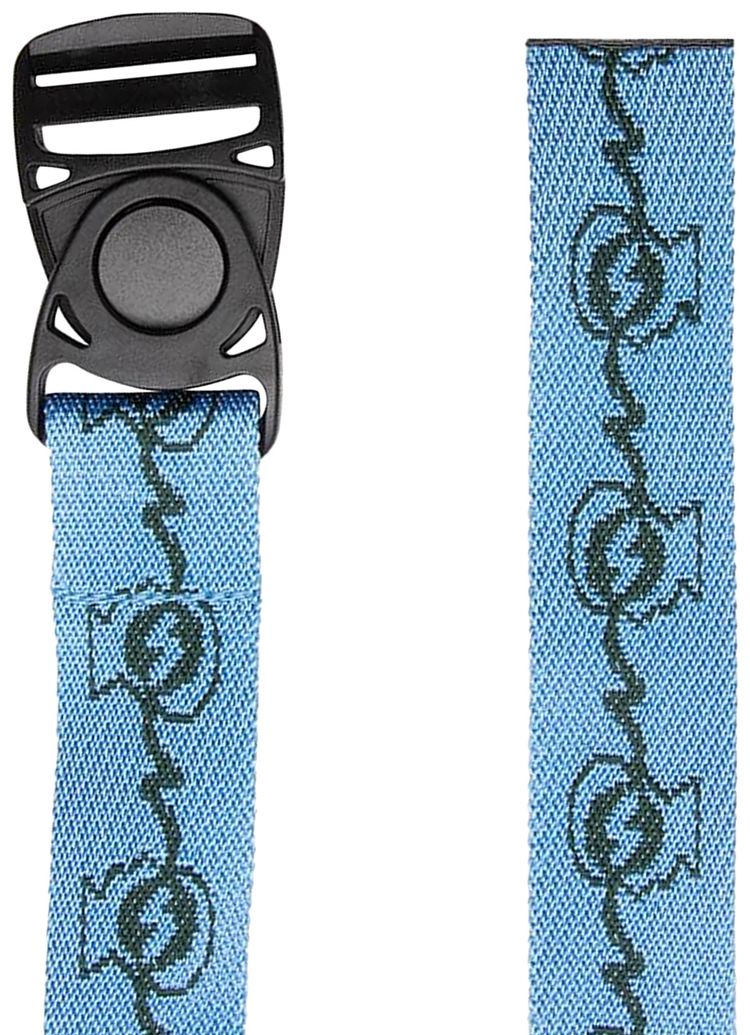 Brain Dead Running Head Woven Belt Light Blue