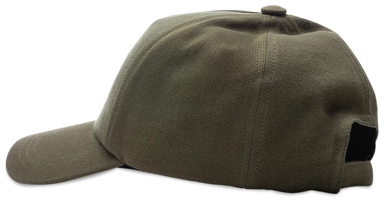 Balmain Cotton Cap Kaki Fonce