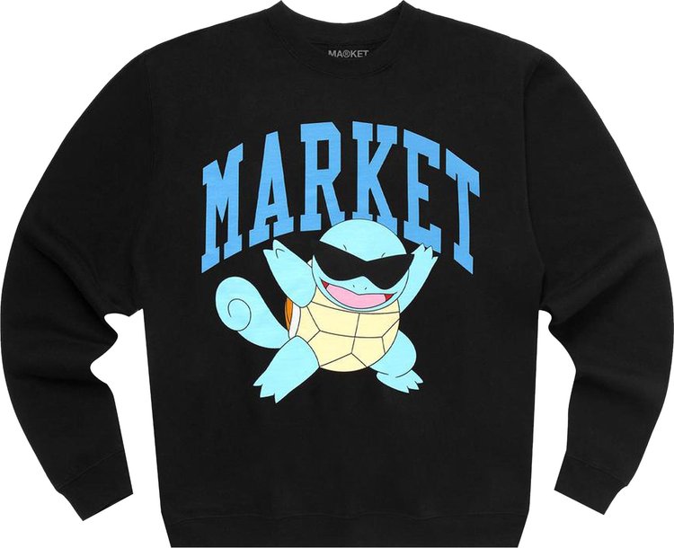 Buy Market x Pokémon Squirtle Arc Chillin Crewneck 'Black
