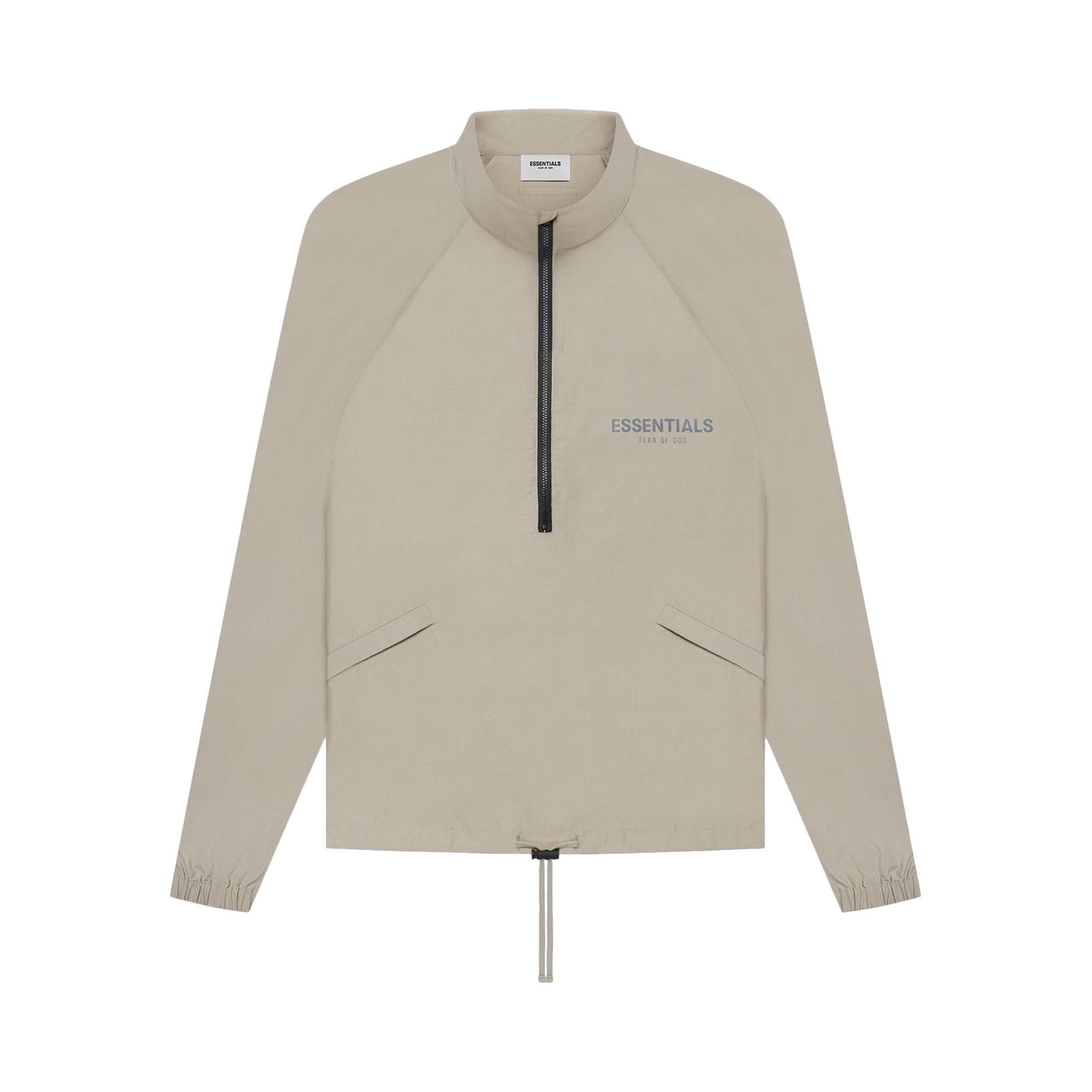 Size l Fear of God Essentials Half Zip Jacket Moss