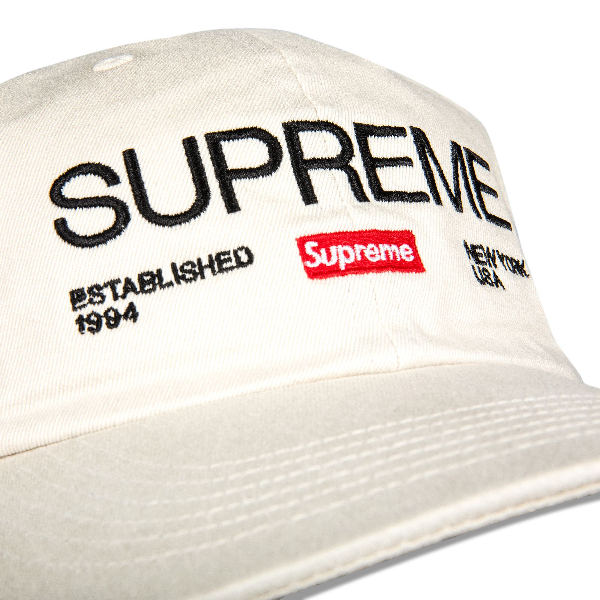Buy Supreme Est. 1994 6-Panel 'Stone' - FW21H131 STONE | GOAT MX