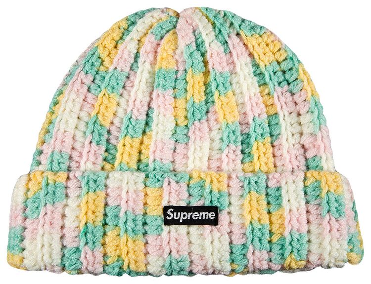 Supreme Crochet Beanie Yellow