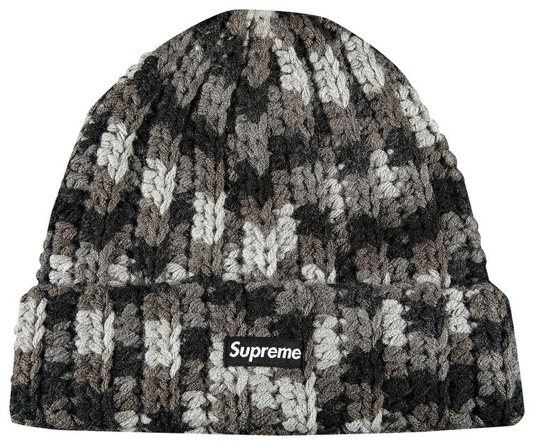 Supreme Crochet Beanie Black