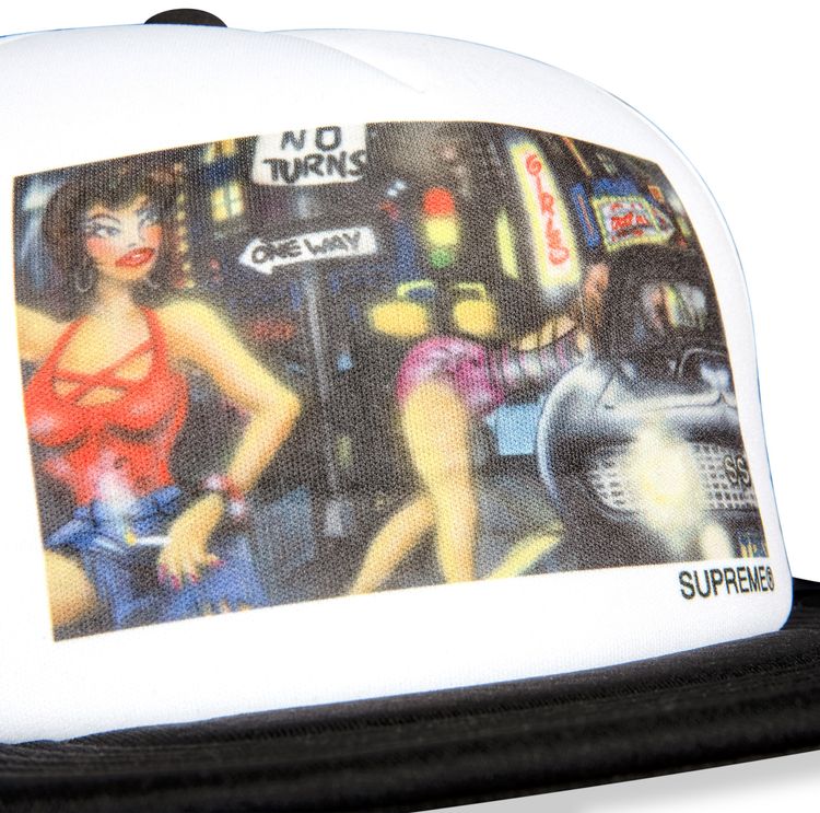 Supreme Lady Pink Mesh Back 5 Panel Black