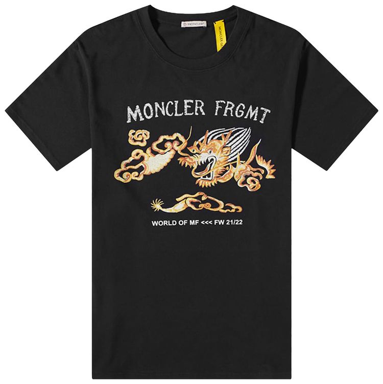 Moncler Short Sleeve T Shirt Black
