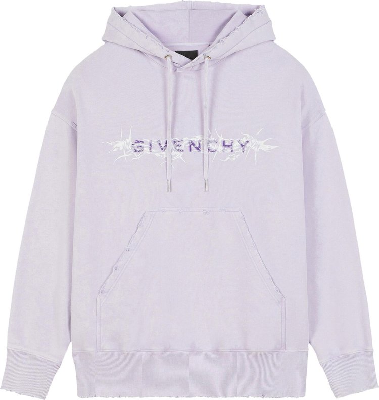Buy Givenchy Barbed Wire Oversized Hoodie 'Lilac' - BMJ0D53Y69 540 | GOAT