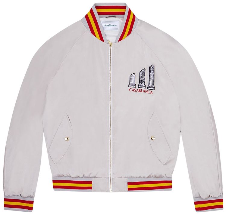 Casablanca Embroidered Souvenir Jacket Grey