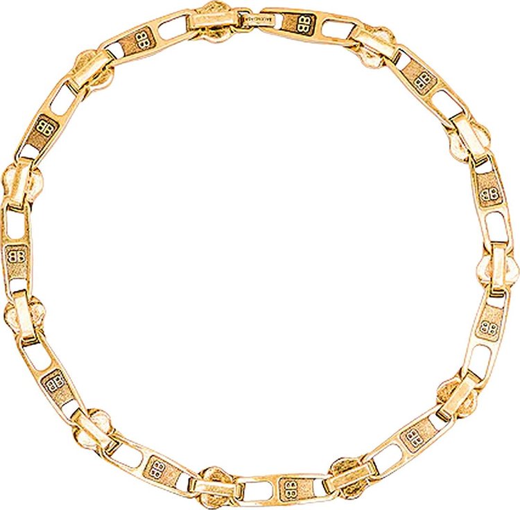 Balenciaga Zip Necklace 'Antique Gold'