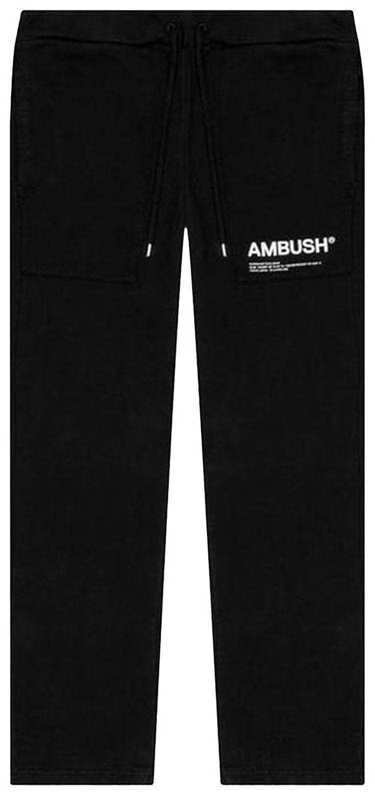 Ambush Fleece Workshop Pants Black White