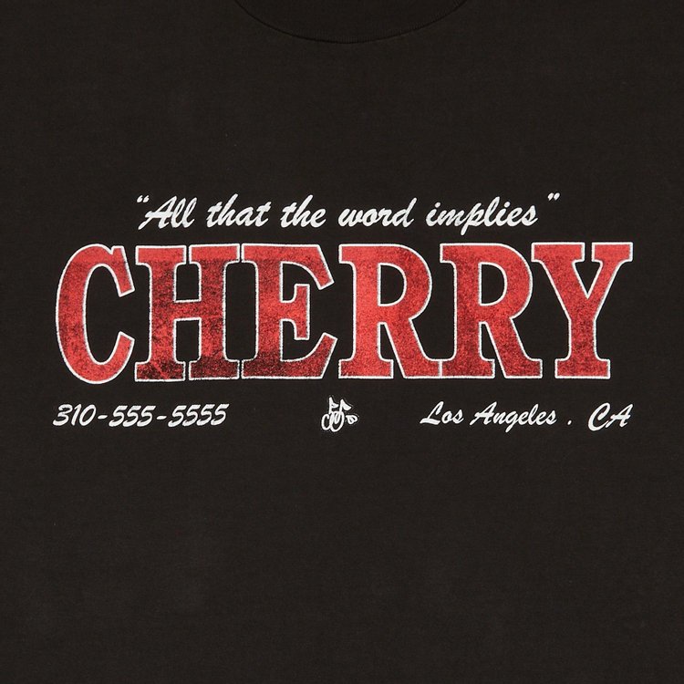 Cherry LA City Of Champions T Shirt Lava Black