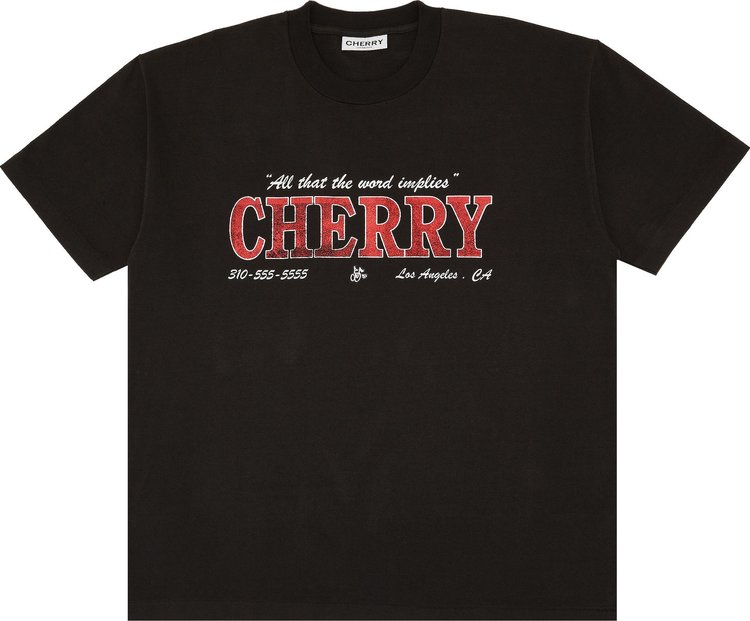 Cherry LA City Of Champions T-Shirt 'Lava Black'