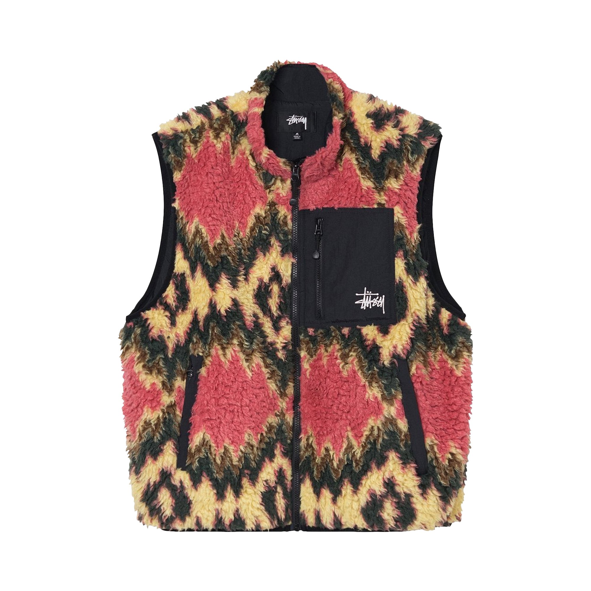 Buy Stussy Fillmore Sherpa Vest 'Mustard' - 118436 MUST | GOAT