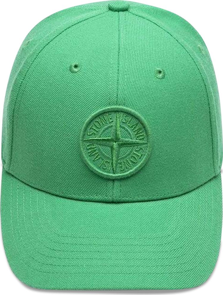 Stone Island Nylon Logo Embr Hat 'Green'