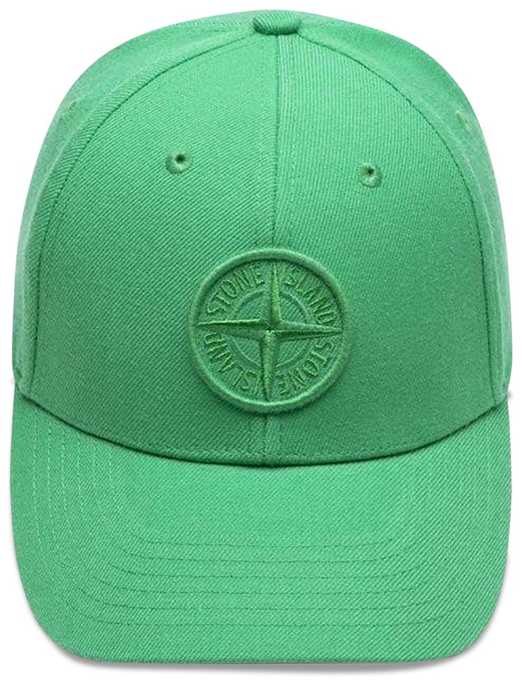 Stone Island Nylon Logo Embr Hat Green
