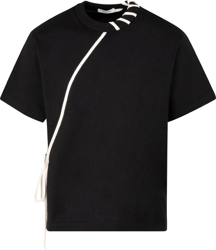 Craig Green Laced T-Shirt 'Black/Cream'