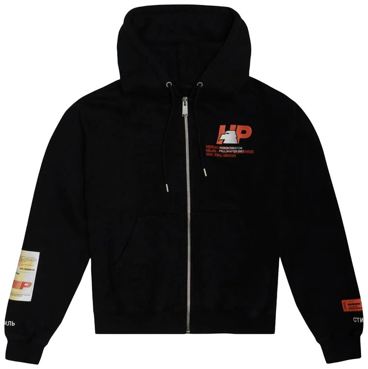 Heron Preston Hoodie Zip Heron Gum Black
