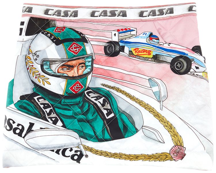 Casablanca Quilted Satin Mini Skirt The Art Of Racing