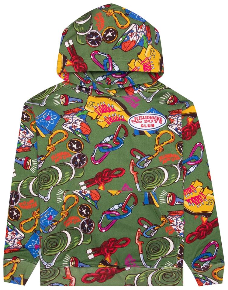 Billionaire Boys Club Kids BB Hik Hoodie Cactus Green